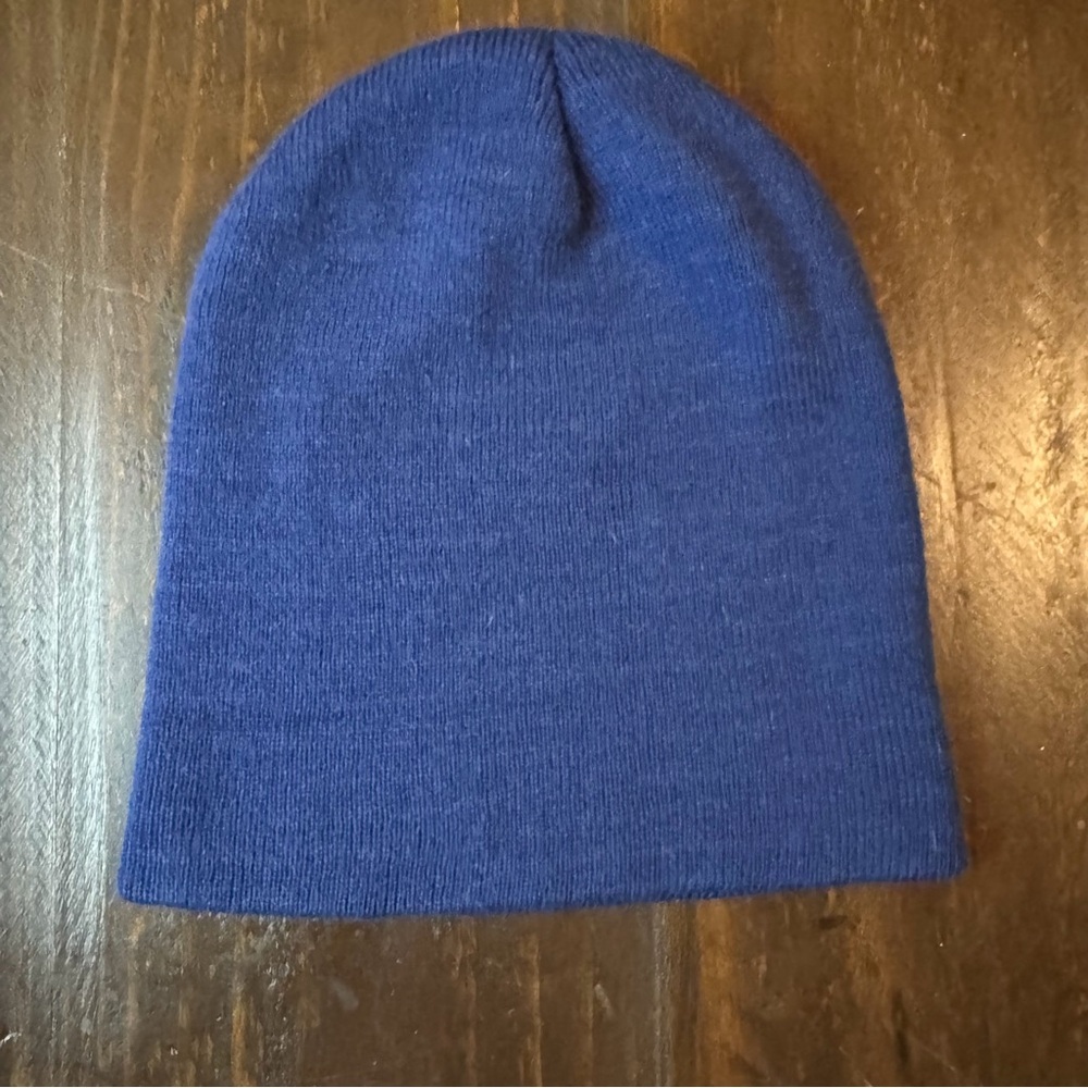 Classic Blue Knit Beanie